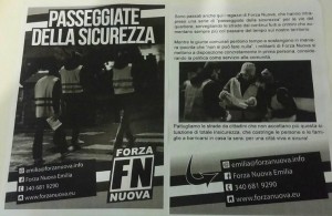 volantino Forza Nuova