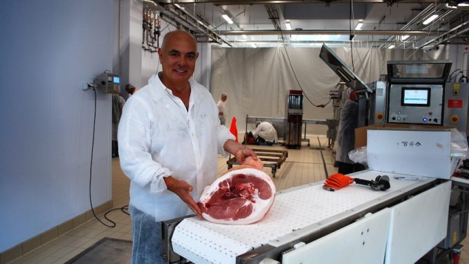 Il primo prosciutto introdotto alle 10.58