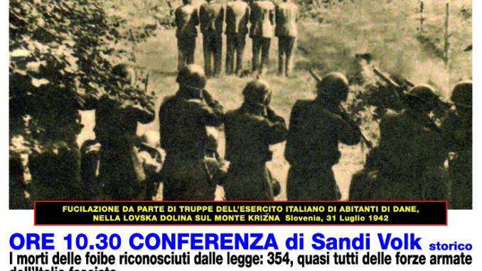manifesto contromanifestazione foibe 2019