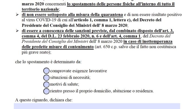 moduloautocertificazione