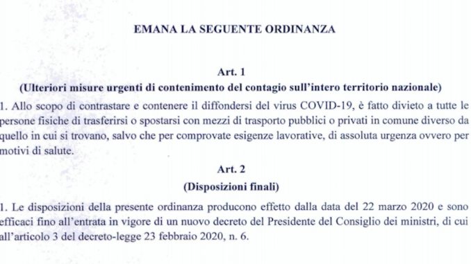 ordinanza