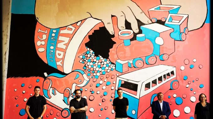 Parma-inaugurazione murales strage Bologna