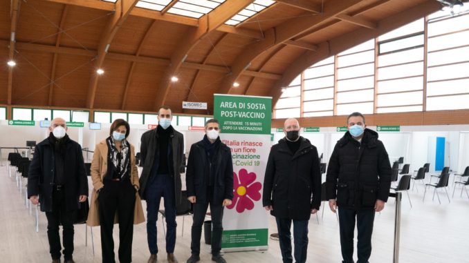 2020 02 19 Pizzarotti Bosi Bonacini centro vaccinale Pala Ponti-5