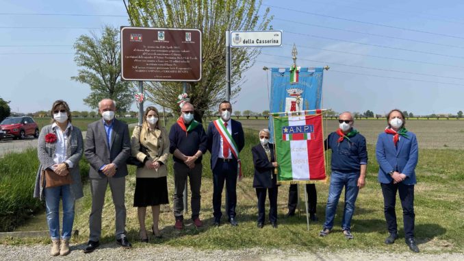 003 SCONTRO A FUOCO DI GAINAGO Una targa ricorda la battaglia tra i partigiani e i tedeschi