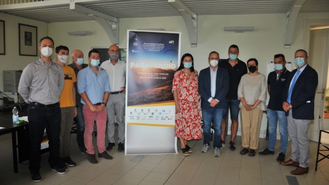 Realtori alla conferenza Stampa di presentazione Campionati Italiani di Parapendio 2021 a Schia - Monte Caio