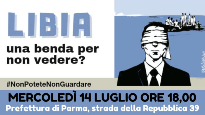 manifestazione libia a Parma