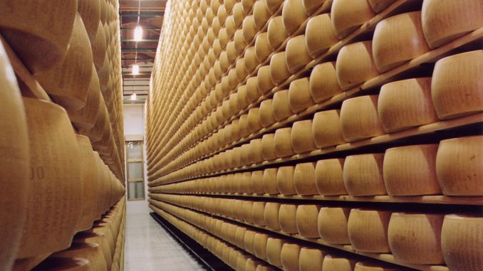 Parmigiano-Reggiano-magazzino
