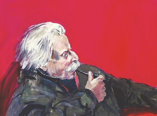 2018-Ritratto di Giorgio Torelli. Tempera su tela, cm 60 x 70 - Copia