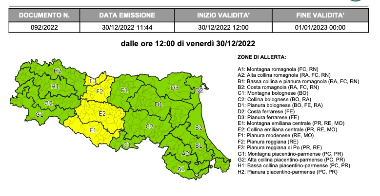 Allerta Gialla Per Piene Dei Fiumi E Per Frane Allerta Gialla Per Piene Dei Fiumi E Per Frane