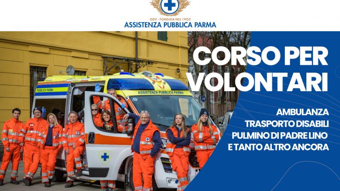 ab AP_Locandina_Corso per Volontari Assistenza Pubblica Parma