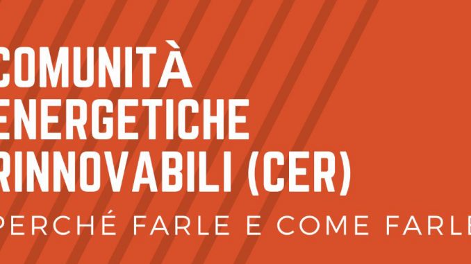 Comunità energetiche incontro 14 marzo 1