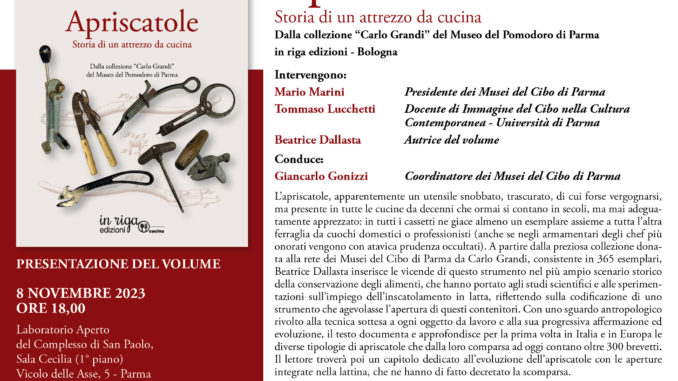 2023.11.08 - Invito presentazione libro Apriscatole