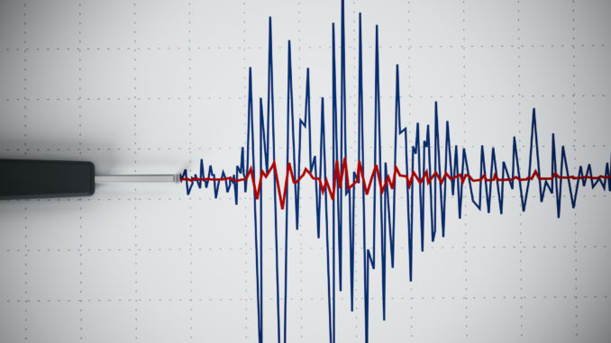 Seismic activity graph