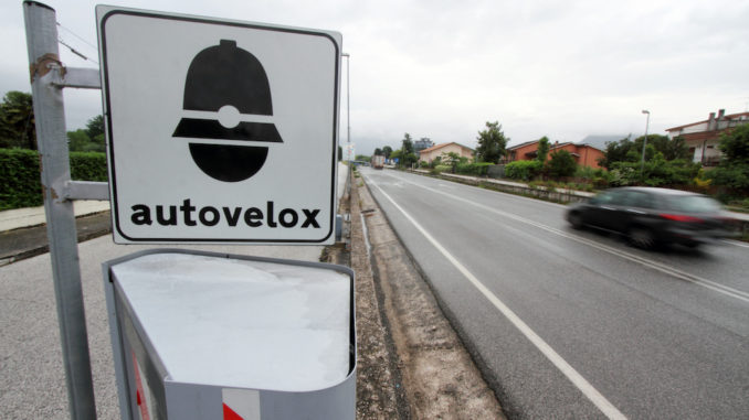 road safety - a fixed speed camera with cabin