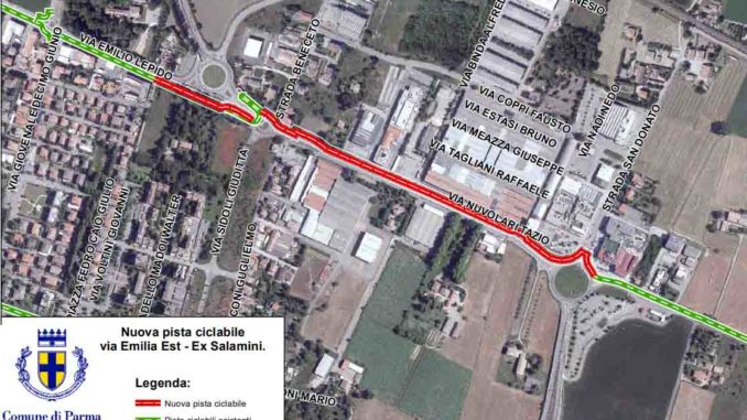 a Nuova pista ciclabile via Emilia ESt - Ex Salamini