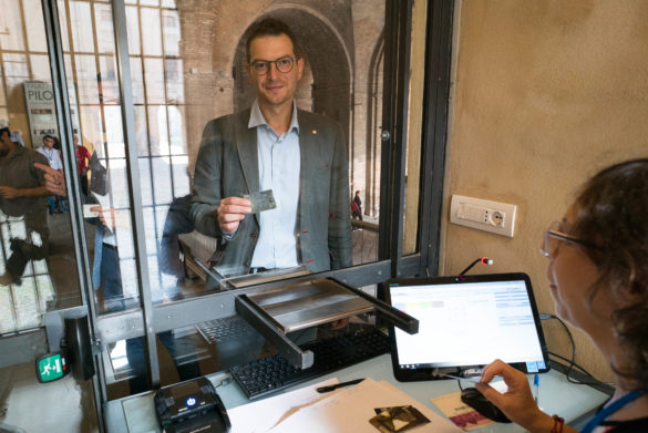 2018 09 20 Pizzarotti Guerra inaugurazione biglietteria Pilotta-2