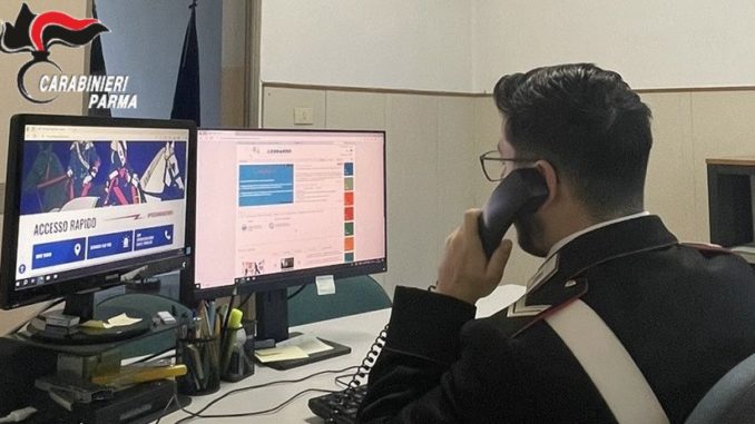 27.12.2024 Parma foto denuncia truffa dello spoofing