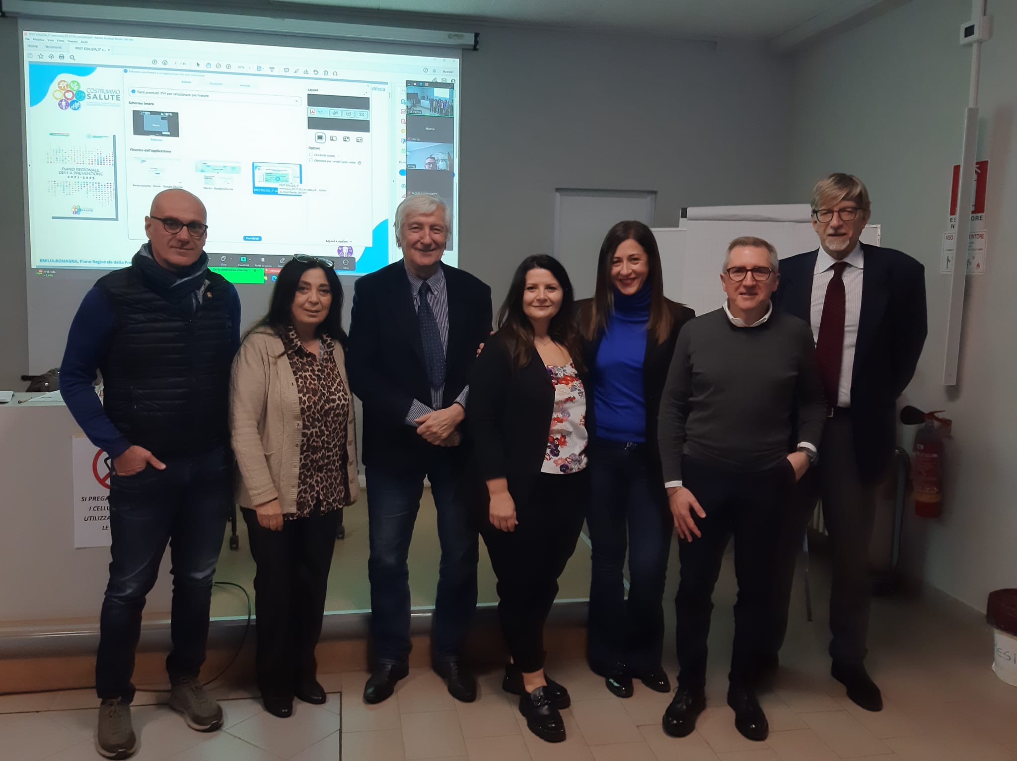 da dx Alberto Franchi Rocco Nicosia Francesca Lovisatti Manuela Cella Nicolai Zanettini Gabriella Magri Roberto Riccardi