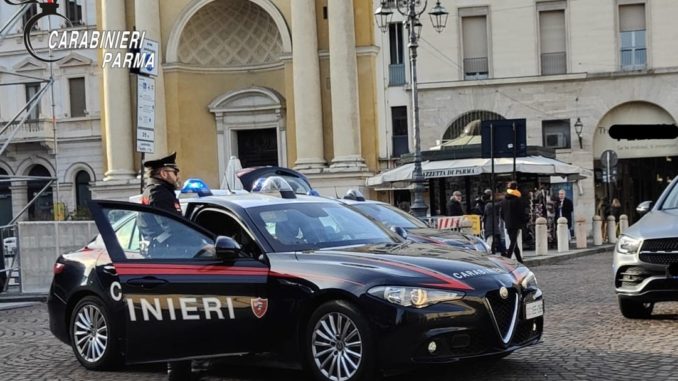 26.02.2025 Parma foto x rapina negozio abbigliamento