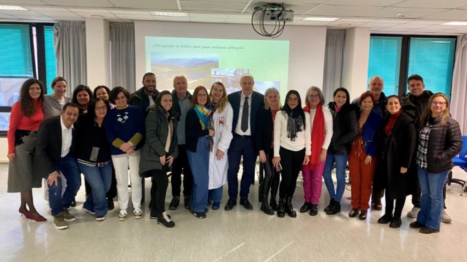 delegazione brasiliana nella casa della salute di langhirano