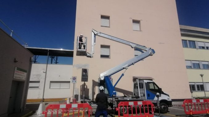 lavori facciata ospedale vaio